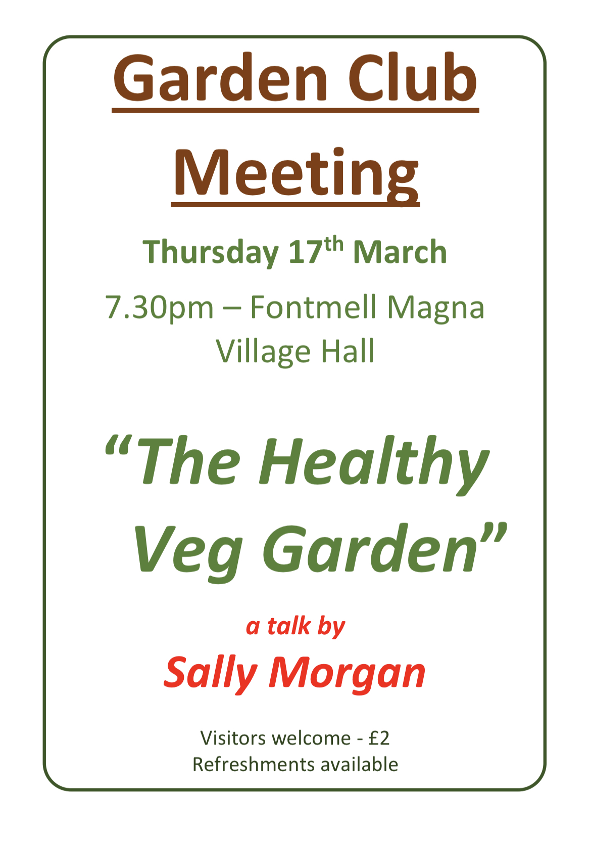 Garden Club Meeting
